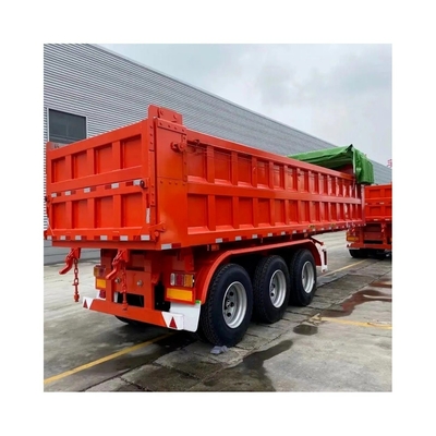 オーダーメイド U型ダンプティッパートレーラー 50tons 3 アクセルダンプトレーラー ABSアンチロックブレーキシステム