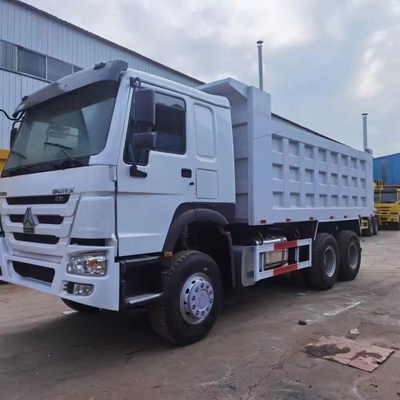 中古 6*4 HOWO 371HP ダンパー・ティッパー トラック 手動 窓 チューブレス タイヤ デザイン
