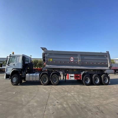 カスタム3軸ダンプトラックトレーラーと 40-150トンの容量