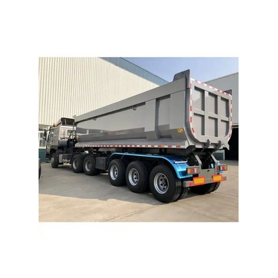 バン型4軸型U型ダンプトラック トレーラー/Tipper Semi Trailer 45cbm 80トンの総量