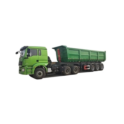 鋼床 1820mm 重用 2軸 U 形ダンプ半トレーラー 石/鉱山/砂用