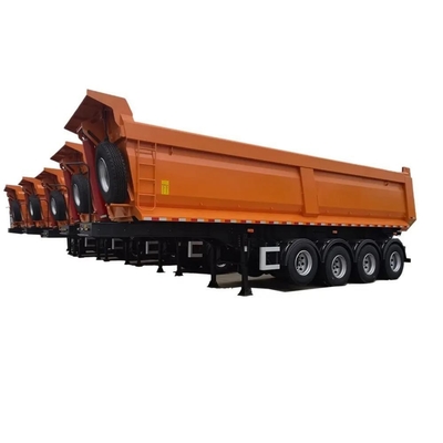 鋼床 1820mm 重用 2軸 U 形ダンプ半トレーラー 石/鉱山/砂用