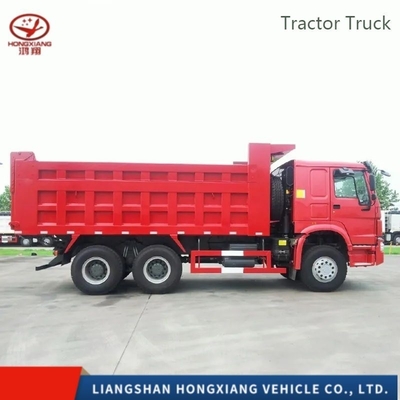 Sinotruk HOWO 6X4 10 ホイラー 中古プライムモーター トラクターヘッド トラック 手動窓付き