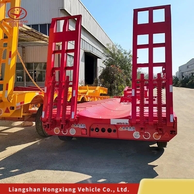 パーソナライゼーション 80tons 3axles 拡張可能 17m 低床半トレーラー 12r22.5 タイヤ