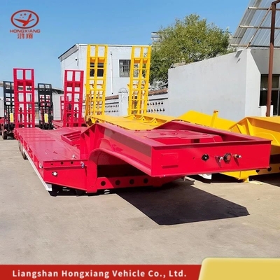 低床トラックトレーラー 60t 半トレーラー 3軸 4軸 重荷輸送用