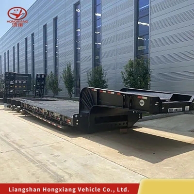 低床トラックトレーラー 60t 半トレーラー 3軸 4軸 重荷輸送用