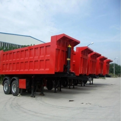 メインビーム 500mm 高さ Q345b 50T 60T 80T のリッピングトレーラー