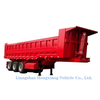 16 タイヤ番号 40トンの砂石を運ぶための重荷の後部傾斜式トレーラー