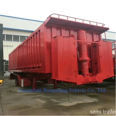 16 タイヤ番号 40トンの砂石を運ぶための重荷の後部傾斜式トレーラー