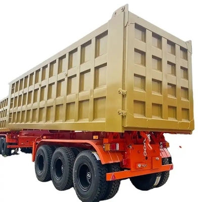 自動ダンピング 重型トラクター トレーラー 半パイプ ダンピング トレーラー 鉄鋼 材料と設計