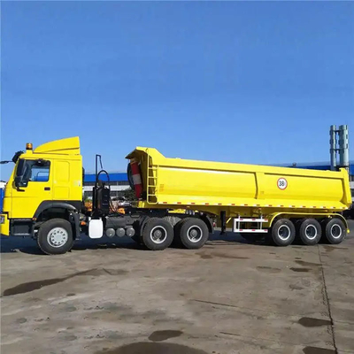 9000~10000mm 輪盤軸 リモール ベンネ合金穀物ダンプトラック ティッパー 半トレーラー