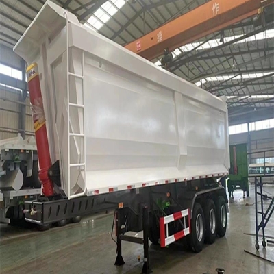 13500X3000X1550mm 3軸 50トンのターパートレーラー 後部ターパートラック ダンプセミトレーラー