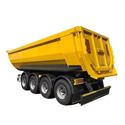 60トンのU型後部傾斜式トレーラー/三軸端傾斜式半トラックトレーラー