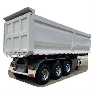 45cbm 40 60 トン U 型 後ろ端 ターパー ダンプ 半トラック トレーラー 13500X3000X1550 mm