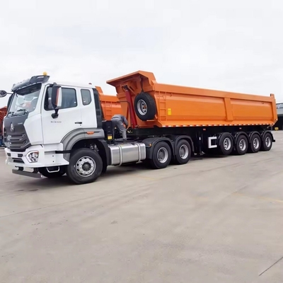 4 軸 30t U 形ダンプトラック 13t 軸と 2240mm トレーダーを持つ半トレーラー