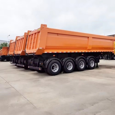 4 軸 30t U 形ダンプトラック 13t 軸と 2240mm トレーダーを持つ半トレーラー
