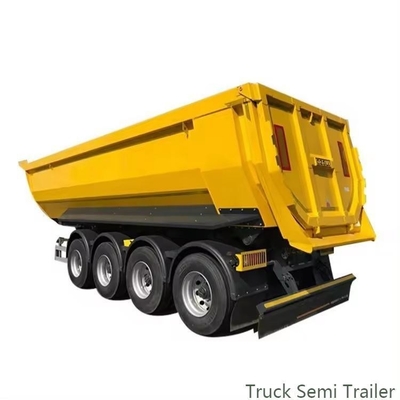重荷用 U 形半傾斜式トレーラー 4 アクセルダンプトレーラー 貨物配送用の傾斜式トレーラー
