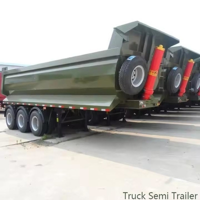 40 50 60 トン U 型 後ろ端 傾け ダンプ 半トラック トレーラー あなたのためにカスタマイズ