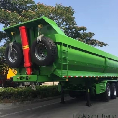 40 50 60 トン U 型 後ろ端 傾け ダンプ 半トラック トレーラー あなたのためにカスタマイズ