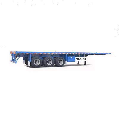 低床セミトレーラー ランパ4 3軸 40FT 100t 重荷フラットベッドローボーイトラックトレーラー