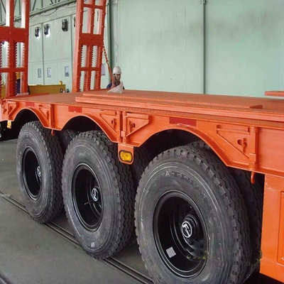 3軸 20FT 40FT フラットベッド コンテナ シャーシ フラットベッド 半トレーラー 50 Tbeload