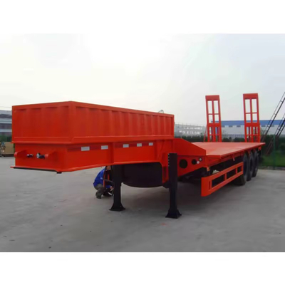 3軸 20FT 40FT フラットベッド コンテナ シャーシ フラットベッド 半トレーラー 50 Tbeload