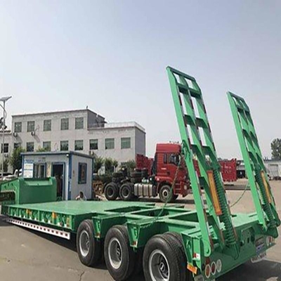 2速重用ローボーイ低床トレーラー 重機械輸送用