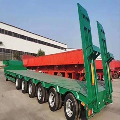 トライアクセル 20/40 フィート フラットデッキ ベッド プラットフォーム 40 FT コンテナ フラットベッド 半トラック トレーラー