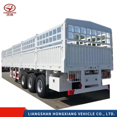 3軸 45FT 48FT 60ton Dropside Cargo Sidewall Light Duty Grade Side Wall Fence 軽量用サイド壁フェンス用セミトレーラー