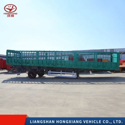 3軸 45FT 48FT 60ton Dropside Cargo Sidewall Light Duty Grade Side Wall Fence 軽量用サイド壁フェンス用セミトレーラー