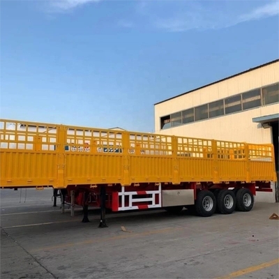 40FT 3 軸 60tons ドロップ サイド 壁 フェンス セミ トレーラー 馬 トレーラー フェンス セミ トレーラー