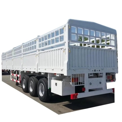 40FT 3 軸 60tons ドロップ サイド 壁 フェンス セミ トレーラー 馬 トレーラー フェンス セミ トレーラー