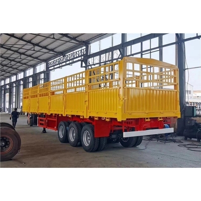 自動ダンピング 40FT 12m 12.5m 40ton フェンス 貨物 半トラック トレーラー 3 軸 側壁