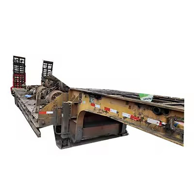 低床トラックのトレーラー 3 4軸 重荷 60 80 100 トン 低重荷のトレーラー