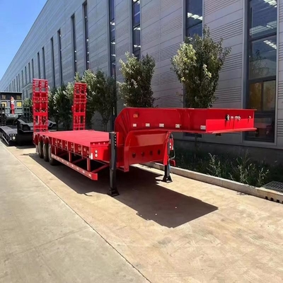 20FT 40FT フラットベッド コンテナ シャーシ 3 アックス 4 アックス フラットベッド 半トレーラー 12R22.5 タイヤ