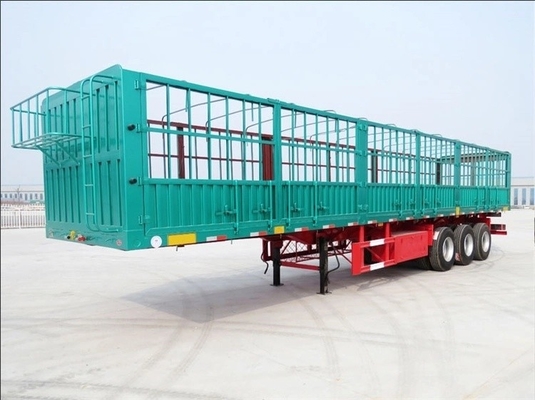 40FT 3軸 フラットベッドトラック フェンスセミトレーラー 812.16 タイヤ番号とバンタイプ