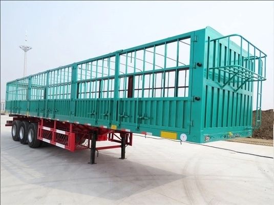 40FT 3軸 フラットベッドトラック フェンスセミトレーラー 812.16 タイヤ番号とバンタイプ