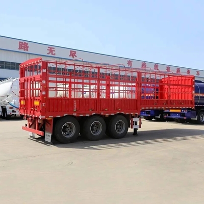 1年 販売後サービス 貨物車型 畜産輸送機 牛のフェンス付きセミトレーラー