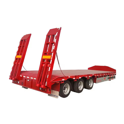 5 軸 60tons 80tons キャリア フラットベッドセミトレーラー 40FT フラットベッドトレーラー 世界市場