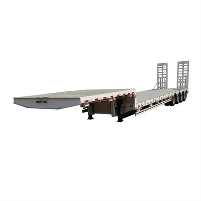 5 軸 60tons 80tons キャリア フラットベッドセミトレーラー 40FT フラットベッドトレーラー 世界市場