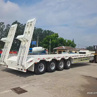40FT 3軸 60トン多軸低平床トレーラー,水力ランプとカスタマイズ可能