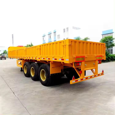 コンテナ輸送のカスタマイズのために40FT 80トンの炭素鋼平板半トレーラー