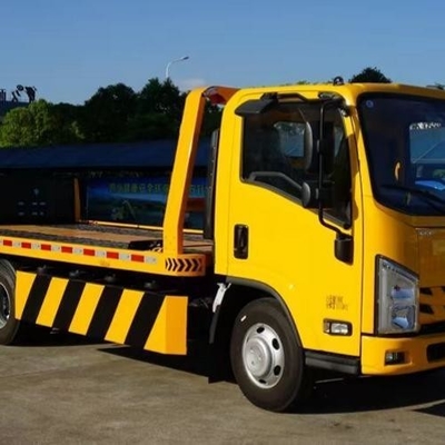 キルギスタン向け3トンの軽量用 I-Suzu Kv100 4X2 スライドフラットベッド復旧牽引車