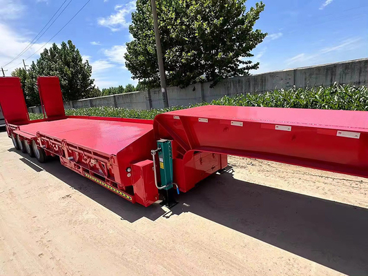 12-15 メートル カスタム カー トレーラー 高負荷容量 低平床 エンジニアリング セミ トレーラー