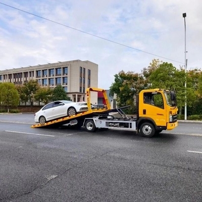 4*2 運転型 5 トンの平床板壊機 トラック トラック 自動装荷機 平床復旧トラック