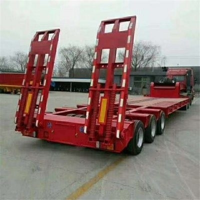 12メートル長2軸40トンの重荷低平床ロードデッキ ロウボーイ・トレーラー