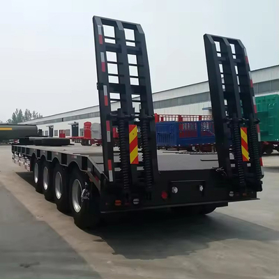 12メートル長2軸40トンの重荷低平床ロードデッキ ロウボーイ・トレーラー
