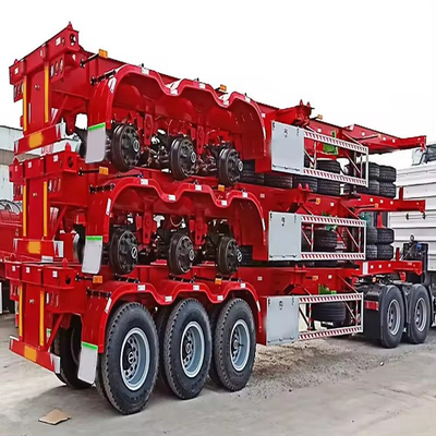 3軸 良好 40FT フラットベッド 輸送 トラック トレーラー 重荷 グレード 1820mm トレーダー