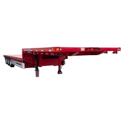 13500X3000X1550 mm 機械輸送用鉄製低床半トレーラー 13m 平床トレーラー