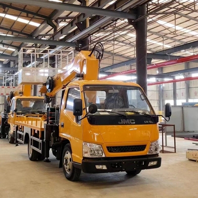 トラック 空中プラットフォーム 大型作業バスケットと手動トランスミッション型の作業車両